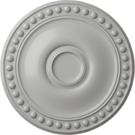 Ekena Millwork Foster Ceiling Medallion (Fits Canopies up to 5 5/8"), Hand-Painted Frost, 19 1/8"OD x 1"P CM19FOFRF